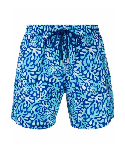 Graphic-Print Swim Shorts