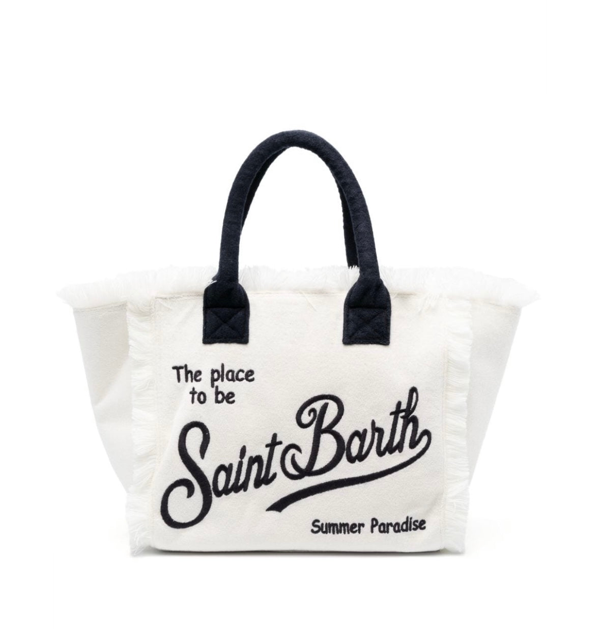 MC2 SB Terry-Cloth Beach Bag WHITE