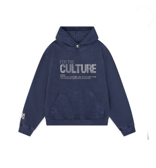 FOR THE CULTURE CRYSTAL HOODIE - NAVY