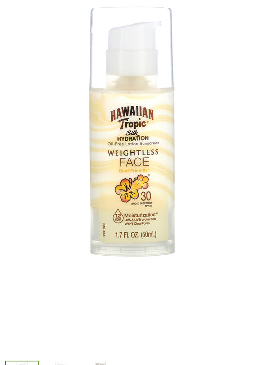 Hydration Weightless FACE sunscreen lotion