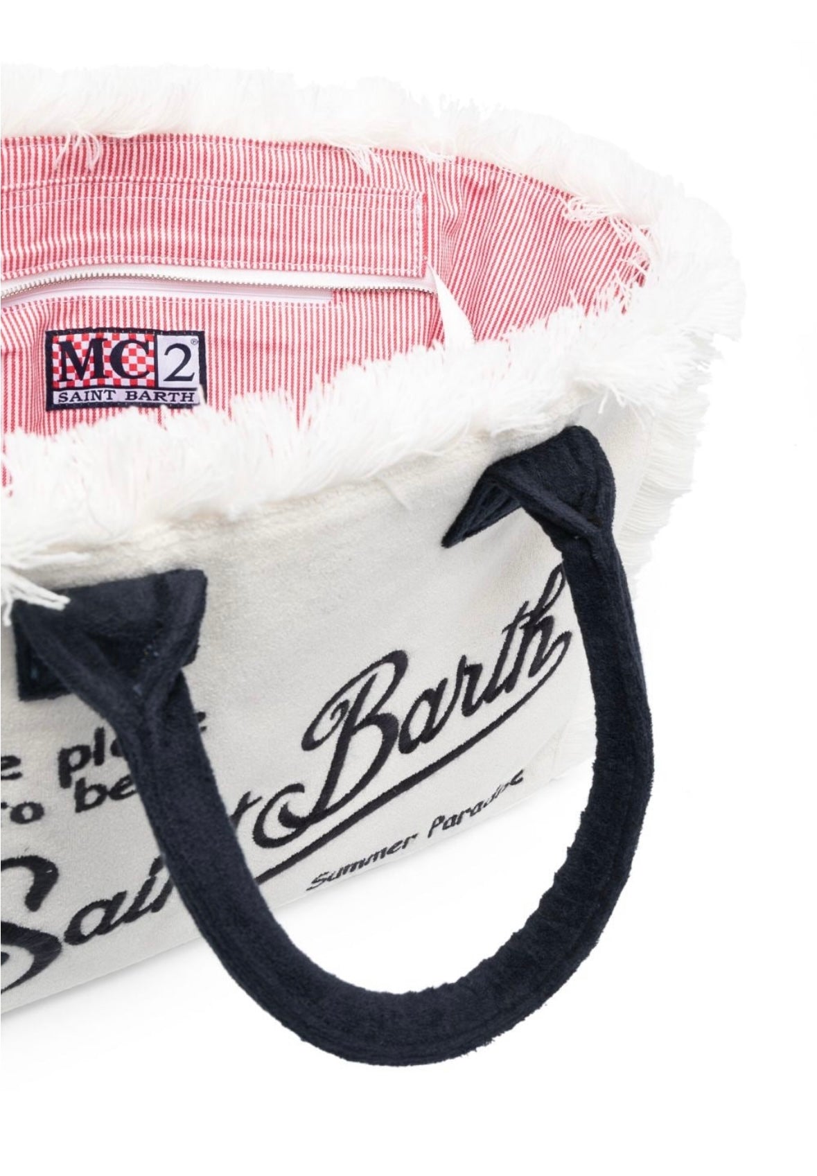 MC2 SB Terry-Cloth Beach Bag WHITE